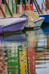 Fototapeta na wymiar Burano Boats