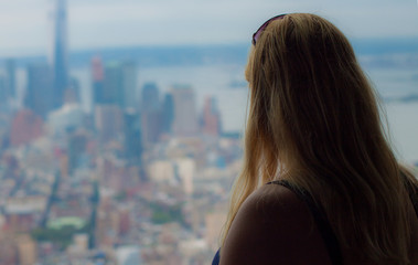 Thoughtful at the observation deck