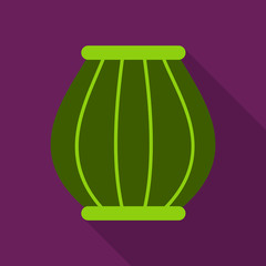 Native American basket with rattle snake and butterfly design.