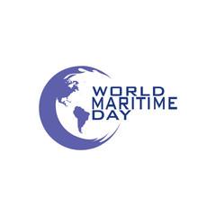 Obraz premium World Maritime Day vector template design
