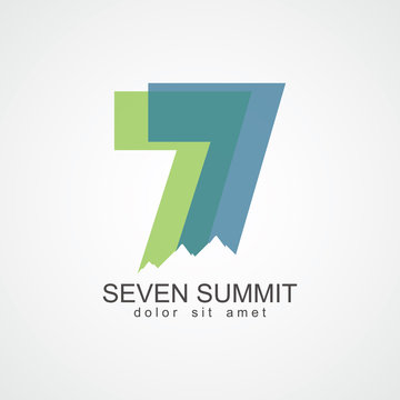 Seven Summit Vector Template Design