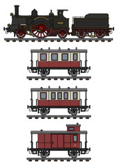 Obraz premium Vintage steam train