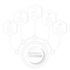 Vector infographic template with 3D paper label, integrated circles. Business concept with options. For content, diagram, flowchart, steps, parts, timeline infographics, workflow layout, chart