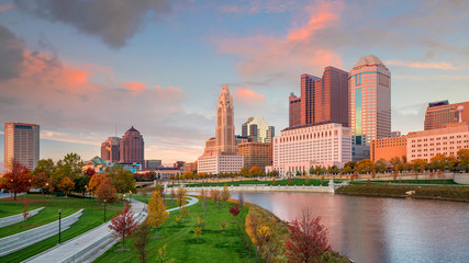 Fototapeta premium View of downtown Columbus Ohio Skyline
