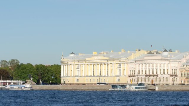 Senate and Synod building and the Neva river in the summer - St. Petersburg, Russia