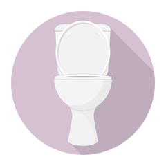 Toilette Flat Design Icon