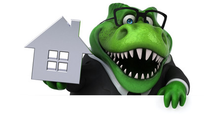 Fototapeta premium Fun Trex - 3D Illustration