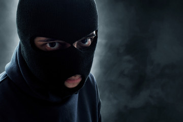 Thief in balaclava