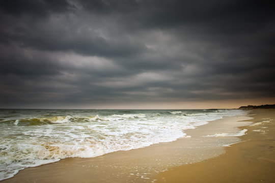 Stormy weather, Atlantic ocean coast