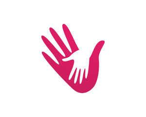 Fototapeta na wymiar Hand help logo and symbols template icons app