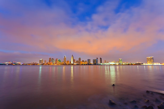 San Diego at night