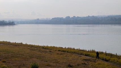 morning walk along the Angara river