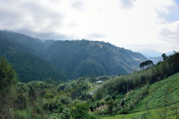 Fototapeta premium Mountain landscape in the Hsinchu,Taiwan.