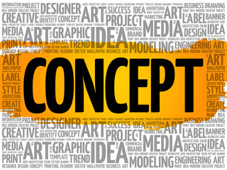 CONCEPT word cloud, creative business concept background