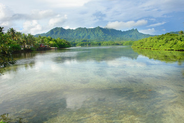 Kosrae - an island in Federated States of Micronesia.   © robnaw