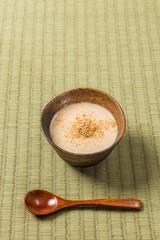 黒ごまプリンJapanese-style pudding of black sesame seeds