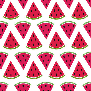 pattern with watermelon