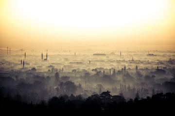 Konya city in winter