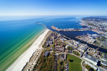 Liepaja city at Baltic sea, Latvia.