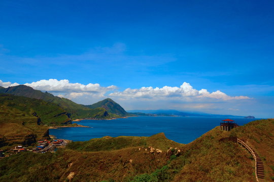 Cape Bitoujiao - View of mountains and nature on the east coast of Taiwan, Taipei