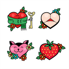 With Valentines day.