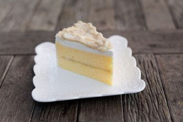 Piece of thai coconut cake