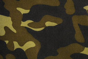 Fototapeta premium Texture of camouflage fabric. Camo background