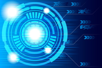 abstract futuristic circuit technology background.vector and illustration 