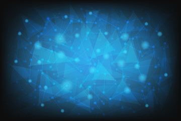 future connection low poly background vector and illustration 