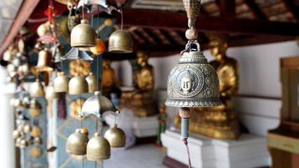 Fototapeta na wymiar Bell in Thai temple