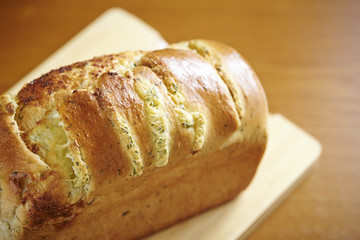 Loaf of cheese bread