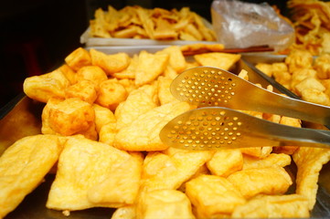 Chinese traditional food, fried tofu