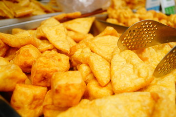 Chinese traditional food, fried tofu