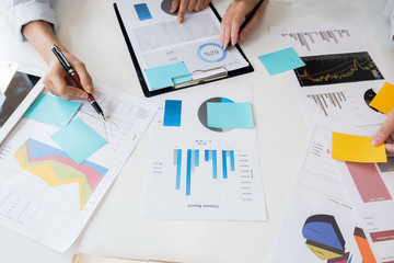 Business people meeting working in office for discussing documents and ideas