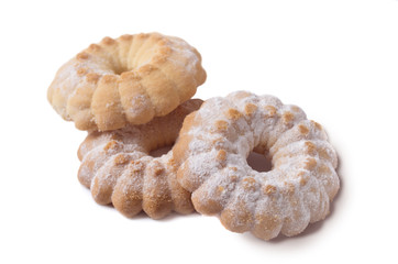 Biscuits isolated on white background