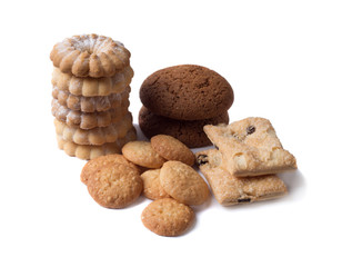 Biscuits isolated on white background
