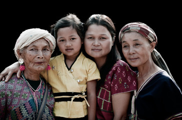 Four Generations of Po Karen Women