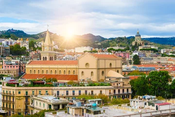 Zelfklevend Fotobehang Cityscape of Messina, Sicily, Italy © Nancy Pauwels