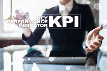 KPI. Key performance indicator. Business and technology concept.