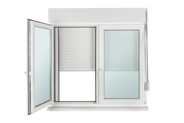 PVC window isolated on white