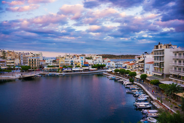 Agios Nikolaos on Crete, Greece