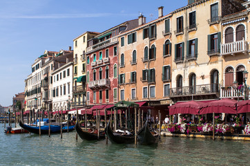 Obraz na płótnie Canvas Palaces along the Grand Canal, Venice, Italy