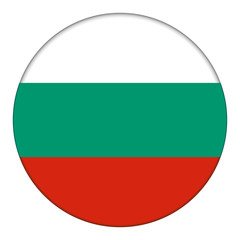 Flag of Bulgaria, icon. Realistic color. Abstract concept. Vector illustration on white background.
