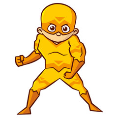 Superhero boy Cartoon character