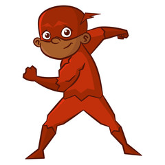 Superhero boy Cartoon character