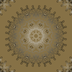 Vintage retro ceramic tile pattern. Vector tile Pattern. Antique retro ceramic tile patter can be used for wallpaper, background, surface textures.