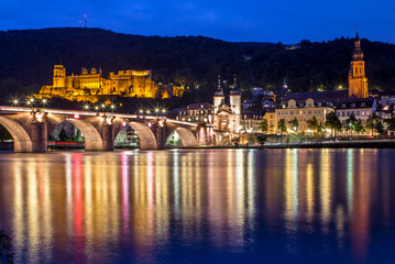 Obraz premium View to castle, Heidelberg, Germany