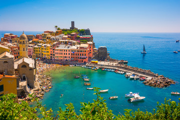 Fototapeta na wymiar Vernazza village in Cinque Terre in Italy