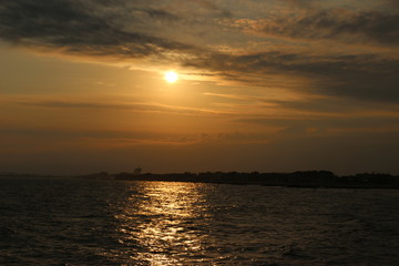 Fototapeta premium Soleil couchant