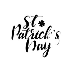 Lettering St. Patrick's Day. Vector illustration.